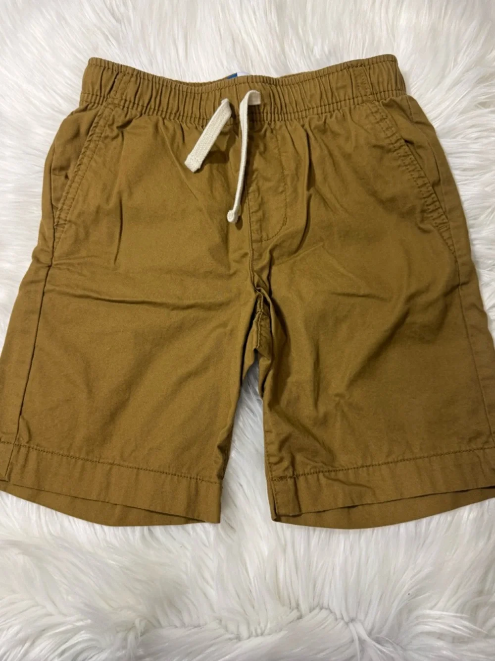 Old Navy Relaxed Fit Brown Pull On Cotton Shorts - Boys Size M (8)